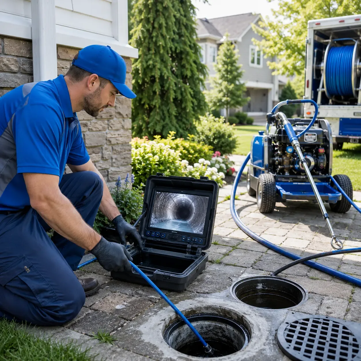 Outdoor drain cleaning professionals serving Blair, WI