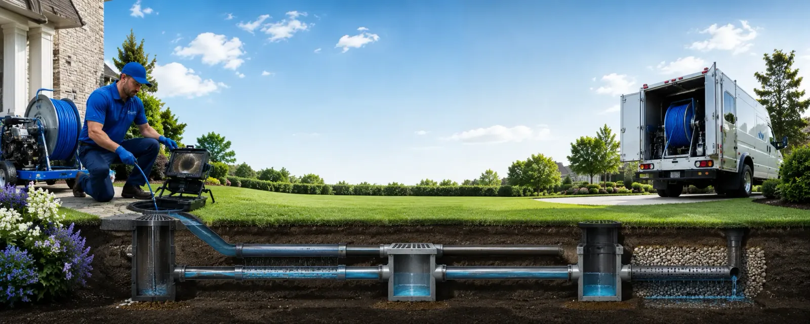 Outdoor drain cleaning information for Blair, WI